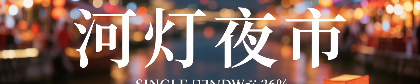河灯夜市滨水招商条