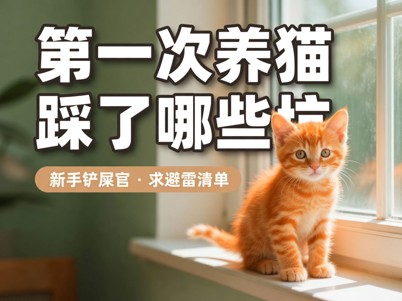 第一次养猫踩了哪些坑